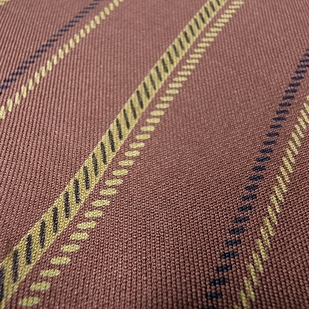 Calvin Klein Italian Silk Simple Striped Traditional Long Vintage Neck Tie - Picture 9 of 11